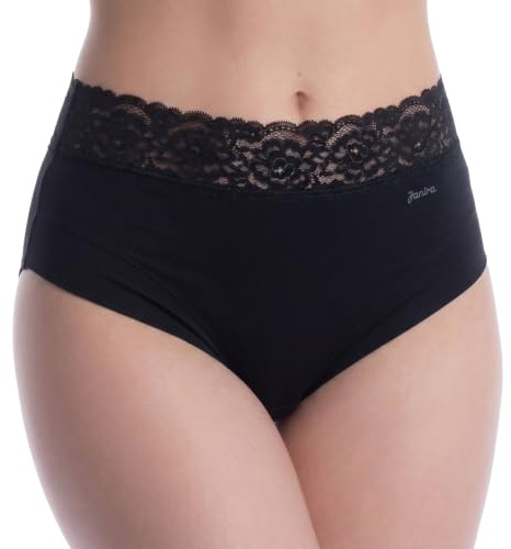 Janira Dolce Cinture high cut and unmarked panties for women 1031785 Black