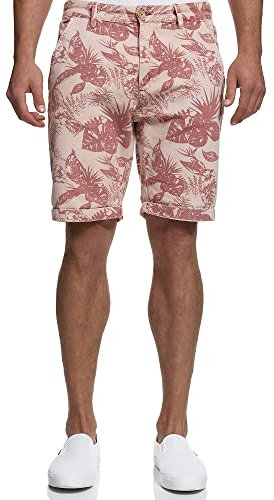 Indicode Uomini Curtain Chino Shorts | Bermuda Pantaloncini Chino Inclusa Cintura Cameo Rose M