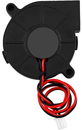 Elprico Turbofan de Impresora 3D, Kit de Enfriador de turbofan de 50 * 15 mm DC 12/24V, Ventilador de enfriamiento Radial de soplado Duradero para Impresora 3D(24V)