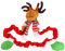 jojofuny Weihnachten Computer Monitor Umrandung Abdeckung Elastische Laptop Computer Abdeckung Computer Dekoration Xmas Home Office Computer Dekoration für LCD Bildschirm Rentier