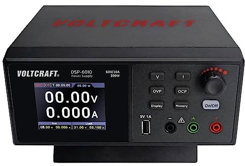 VOLTCRAFT DSP-6010 Labornetzgerät, einstellbar 0-60 V 0-10 A 300 W USB 2.0 Buchse A fernsteuerbar Anzahl Ausgänge 1
