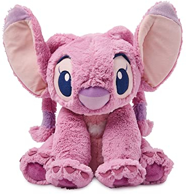 Disney Store: Peluche Mediano de Ángel, Lilo y Stitch, 38 cm, Peluche confeccionado en un Tejido Suave al Tacto y con rasgos faciales Bordados, Adecuado para Todas Las Edades