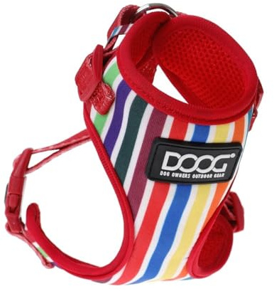 OOG Neon Harness Geschirr, Größe:28-34 cm, Farbe:gestreift