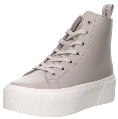 Calvin Klein Jeans Damen Cupsole Sneaker Cupsole Flatform Mid Schuhe, Beige (Porpoise), 40