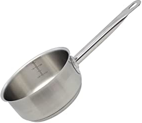 Elo 2432026 Kochtopf 20 cm, Topf Edelstahl Induktion, Topf 20 cm, kleiner Topf, Topf für alle Herde, Edelstahl, 20 x 9 cm
