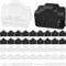 Xiatiaosann RJ45 Cap Port Cover Ethernet Hub Silicone Anti Dust Protector, RJ45 Plug Female Cap for Cat7 Cat6e Cat5e Cable Jack, for Switches TV Computer, Black White, 100 PCs