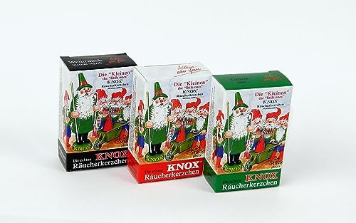 Knox XL Sparpack Räucherkerzen- MINI-Mischung + MINI-WEIHRAUCH + MINI-Tanne/Tannenduft/Größe S/Inhalt pro Schachtel 24 Räucherkegel/Duftkegel