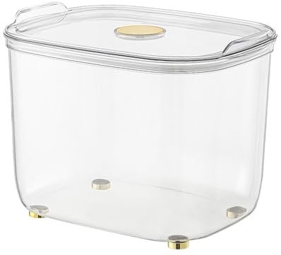 JISADER -Tank, Fischglas-Dekoration, transparent, staubdicht, mit Deckel, Aquarium für Clownfische, Reptilien, kleine Fische, Schildkröten, groß
