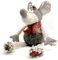 CHINOCO Plüschtier Maus mit Schal weich Stofftier Kuscheltier Spielzeuge XL29cm