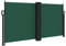 vidaXL Seitenmarkise, Sichtschutz Ausziehbar, Windschutz Sonnenschutz für Garten Balkon Terrasse, Seitenrollo Seitenwandmarkise, Dunkelgrün 120x1200cm
