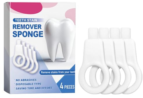 Zahnreinigungsset – Dentall Fleckenentferner, kompakter Zahnreiniger | Sicherer Fleckenradierer Zahnaufhellung Effektiver Schwamm mit Aufhellungsgel, Fleckenentfernungs-Kit für helleres Lächeln für