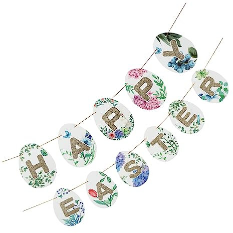 TOYANDONA 1satz Happy Easter Hanging Banner Farbige Ostern Deko Für Fröhliche Festlichkeiten Party Dekoration Für Innen Und Außen Mit Stilvollem Design