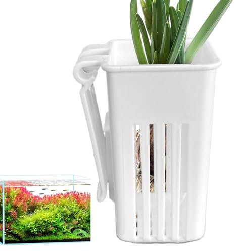 Pots d'aquarium – Pot de fleurs à suspendre, support de d'aquarium | pour la culture de aquaponiques et support de d'aquarium, tasse de aquatique pour aquarium,