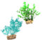 WOONEKY 2 Pièces Plantes pour Décoration Aquarium Faux Réalistes pour Réservoirs Eau Douce Tanks à Betta