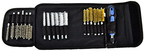 Detail Pinsel aus Metall, Mini auf Draht, Bürsten Reinigung nettoie-pipe 20PC239 SIL