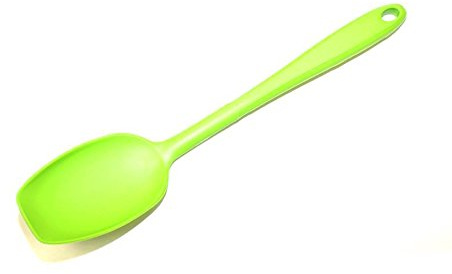 Kochblume Soßenlöffel L | Premium-Silikon & BPA frei| Hitzebeständig | Spülmaschinenfest | 30cm | Farbe: limette