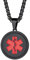 PROSTEEL Joyas Personalizables Collar de Emergencia con Símbolo de Médico Nombre Contacto Información de ID con Caja de Regalo