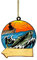 Personalisierte Green Bass Fish Forellenflache 2D Weihnachtsschmuck Baumschmuck Rückspiegel Zubehör Mini Weihnachtsschmuck Heizpilz Elektrisch Mit Tisch (I-2, One Size)