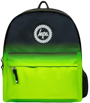 hype Rucksack für Schule, Uni, Freizeit, Arbeit, Wandern, für Kinder, Jungen, Mädchen, Teenager, Männer und Frauen, Buntes Neonlicht, Einheitsgröße, Casual
