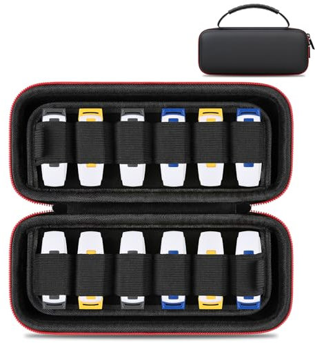 Lacdo USB-Flash-Laufwerk USB-Stick-Halter Organizer Tragbares elektronisches Zubehör Aufbewahrungstasche für SanDisk/SamData/Samsung Jump Drive Memory Stick, SD-Karte, Kabel, Schwarz