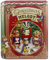 your castle Blechdose Kleine Buchdose Xmas Melody rot Deko Box Weihnachts-Kekse Advent Plätzchen Aufbewahrung, Volumen: 1.750 ml. Maße: 15 x 9 x 17,5 cm