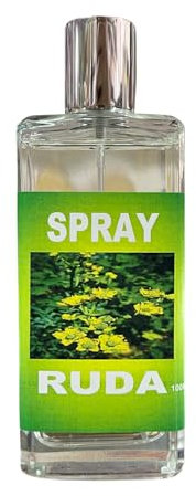 Ambientador de Ruda para Limpieza Energética (100ml) | Pulverizador en Frasco de Cristal para Casa o Negocio Eficaz para Eliminar las Malas Energías, Purificar el Ambiente y Atraer las Buenas Vibras.