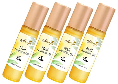 PLAFOPE 4 Bottles Nail Strengthener Oils 10ml Nourishing Cuticle Oils for Salon Home Use