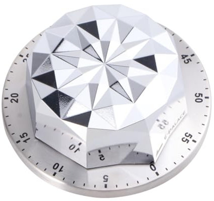 Amosfun Temporizador De Cocina con Alarma Manual Y Cuenta Regresiva Magnética Temporizador De Acero Inoxidable para Hornear Y Cocinar