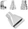 Heat Gun Nozzles, 4Pcs Heat Gun Reflector Nozzles Kits Stainless Steel Hot Air Gun Soldering Station Nozzle Tool for Industrial Tools Shrink Wrap