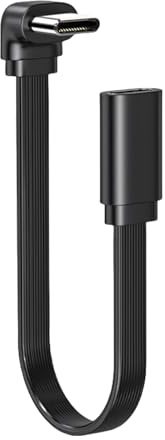 YiQinzcxg Cable de extensión USB C de 10 a 50 cm, 90 grados/recto, tipo C, extensor de 66 W, carga rápida de 480 Mbit/s, datos