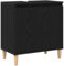 vidaXL Meuble sous évier Noir Chêne 58x33x60 cm Bois d'ingénierie