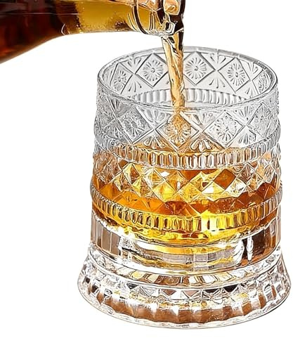 Générique Bicchieri da Whisky Turnants - Vetreria da vino,Bicchiere da cocktail - per collezionisti di compleanno, festa del papà, riunioni familiari, feste, degustazioni, banchetti bar ristoranti