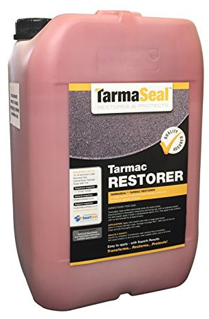 SmartSeal TARMASEAL Tarmac Restorer Red - Superior in Performance to Tarmac Paint For Driveways - EASY to apply Tarmac Restorer For Driveways - Transforms Old Look Like New - 20 Litres