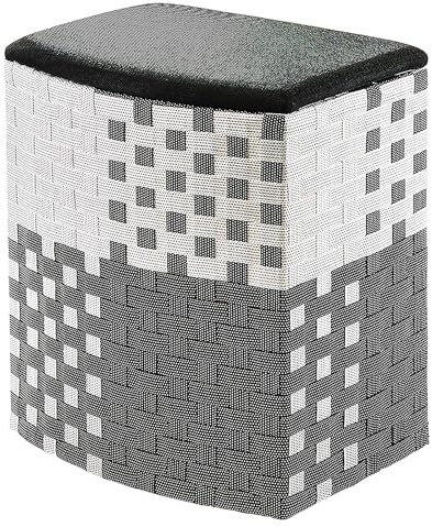 Kobolo Wäschebehälter Wäschesammler Wäschekorb Nylon 44x32x52 cm Schwarz