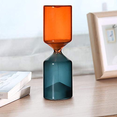 Temporizador de Colorido, Reloj de Forma innovadora y única Hogar Temporizador de Adorno de Mesa de Vidrio Regalo de cumpleaños Hogar para Juegos Aula Oficina en el hogar(Metro)