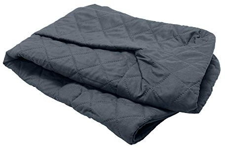 Furhaven Ersatzbezug für Hundebett, gesteppt, maschinenwaschbar, eisengrau, Größe XL
