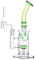 Glas Honeycomb Bong Rauchwasserpfeife Perc Wax Dab Rig Bubbler mit Quarz Banger Cap Bowl für Bongs (Green)