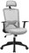 Yaheetech Bürostuhl Schreibtischstuhl Ergonomischer Computerstuhl mit Lendenstütze/Kopfstütze/Armlehne Drehstuhl Neigbarer Netz-Hochlehne höhenverstellbarer Gaming Stuhl Hellgrau