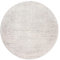 Kurzflor Teppich Wohnzimmer Hellgrau Rund 120 cm, Moderner Kurzflor Teppich, Super Soft
