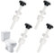 4 Pack Plastic Toilet Tank Bolts, M10 Cistern to Pan Fixing Fitting Sealing Kit, Close Coupling Bolts, WC Tank to Bowl Bathroom Repair Kits