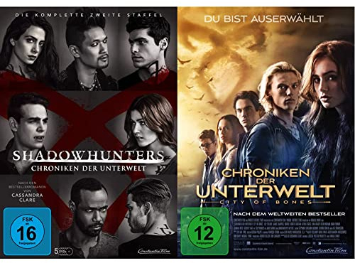 Shadowhunters - Die komplette zweite Staffel [5 DVDs] & Chroniken der Unterwelt - City of Bones