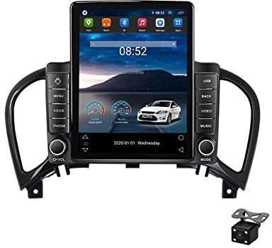 Plusfish 2 DIN 9.7 Touchscreen Autoradio per Nissan Juke YF15 2010-2014 Bluetooth Stereo Autoradio Vivavoce Lettore MP5 con Telecamera Posteriore, 4G/SWC/FM/USB/Auto/Carplay,Ts100