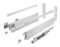 GTV - Modern Box Pro Schubladenschienen I L=300mm H=199mm I Weiss I Schublade mit Leises Schließen I Die Synchronisation des Fahrweges der Führungen I Belastung bis zu 40 kg I PB-MBPRO-KPL300C1