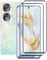 FWKDWHPH 2 Piezas Cristal Templado para Honor 90 y 2 Piezas Protector de Lente de cámara,3D Cobertura Completa,Dureza 9H, Anti-Arañazos, Sin Burbujas,HD Protector de pantalla