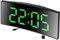 Wecker Digitaler mit Große LED-Anzeige, Nachttisch Batteriebetriebene Uhr Elektronische Tischuhr, Reisewecker, Digital Uhr mit Temperaturanzeige, Datum, 12/24HR, für Schlafzimmer Schreibtisch Reisen