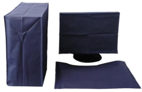 3 fundas antipolvo para computadora de 24/27/29/32/34 pulgadas + teclado + ordenador host PC a prueba de polvo, cubierta antipolvo para computadora de escritorio, protector de torre de CPU