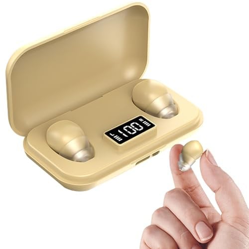 Wireless Small Mini Invisible Earbuds Bluetooth 5.3 Earphones for Small Ears ENC Noise Cancelling Soft Headphones In Ear Wireless Bluetooth TWS Sleep Earbuds for iPhone Android Side Sleeping Work Kids