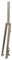 1-1/8 Straight Bikes Rigid Fork 700C Road Bikes Forks Chrome-molybdenum Steel Bikes Front Fork 9 * 100mm Quick Release Disc Brake