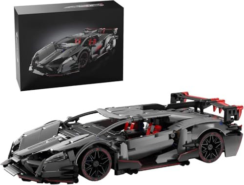 LIKLIKLINK Technik Rennwagen Bausteine für Lambor Huracán GT3 EVO2, 991 Teile Klemmbausteine Sportwagen Modellbausatz, 1:14 MOC Rennenauto Spielzeug Bauset Kompatibel mit Großen Marken