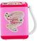 PartyKindom Mini Waschmaschine Schönheitsschwammreiniger Make Up Schwammreiniger Waschmaschine Kosmetikpinselreiniger Make Up Pinselreiniger Rollenspiel Waschmaschine Rosa Kunststoff
